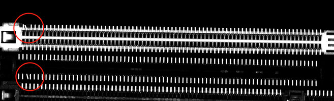 應(yīng)用案例|3C電子行業(yè)-電腦卡槽針腳缺陷檢測(cè)